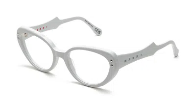 Marni Phazar White P3m Men's Glasses White Size 56 - Free Lenses - Blue Light Block Available
