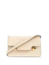 Marni Women's Logo Debossed Shoulder Bag In White