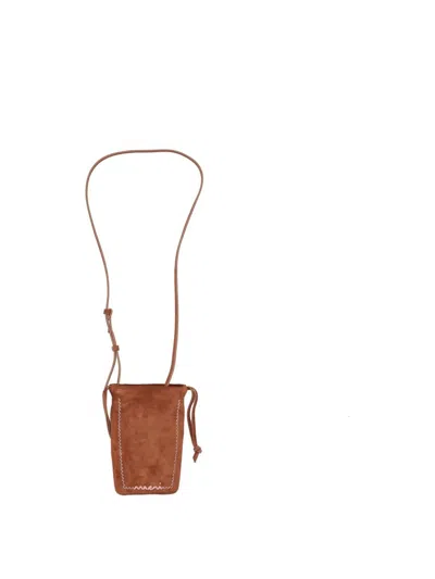 Marni Piccola Pelletteria - Porta Telefono In Brown