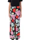 Marni Women's Orion Print Palazzo Trousers | Size 42 | 25ppama0335i0utsg30 Color Orn99 In Black
