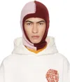 Marni Pink & Burgundy Color Block Balaclava In Cbc20 Quartz
