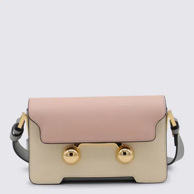 Marni Pink And Multicolor Leather Shoulder Bag