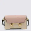 Marni Multicolor Leather Trunkaroo Mini Shoulder Bag In Camelia/shell/storm
