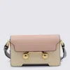 Marni Multicolor Leather Trunkaroo Mini Shoulder Bag In Camelia/shell/storm