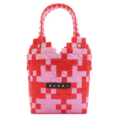 Pre-owned Marni Pink Color Polypropylene Basket Handbag () In Multi