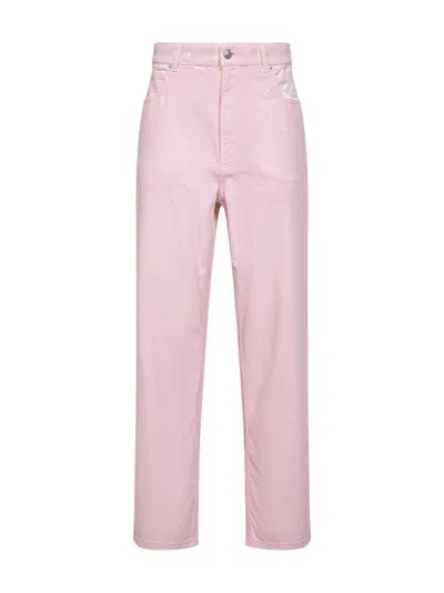 MARNI PINK DENIM STRAIGHT-LEG JEANS