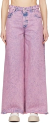 MARNI PINK FLARED JEANS