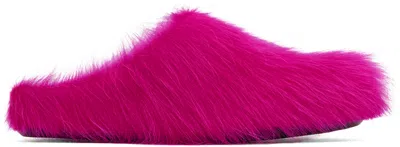 MARNI PINK FUSSBETT SABOT SLIP-ON LOAFERS