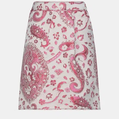 Pre-owned Marni Pink Jacquard Skirt Size 40