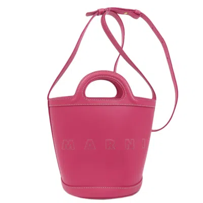 Pre-owned Marni Pink Leather Shoulder Bag ()