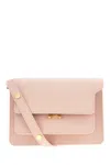 MARNI PINK LEATHER TRUNK CROSSBODY BAG