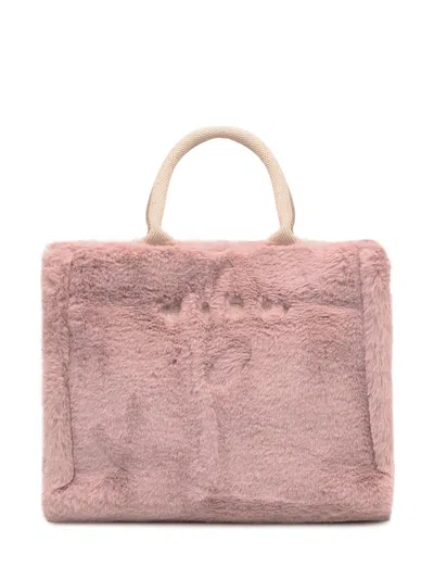 Marni Pink Logo Large Tote