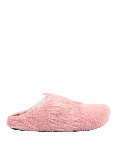 MARNI PINK LONG HAIR SABOT FUSSBET