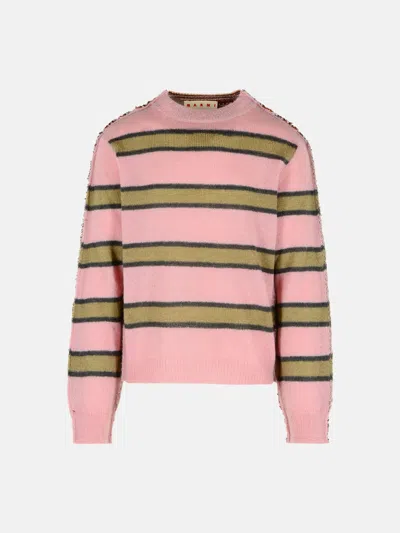 Marni Pink Mohair Blend Sweater