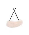 Marni Shearling Self-tie Scarf In Pink
