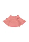 Marni Pink Skirt For Baby Girl With White Logo In Pink