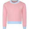 MARNI PINK SWEAT FOR GIRL WITH LOGO