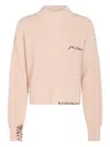 Marni Ribbed Knit Crewneck Dropped Shoulders