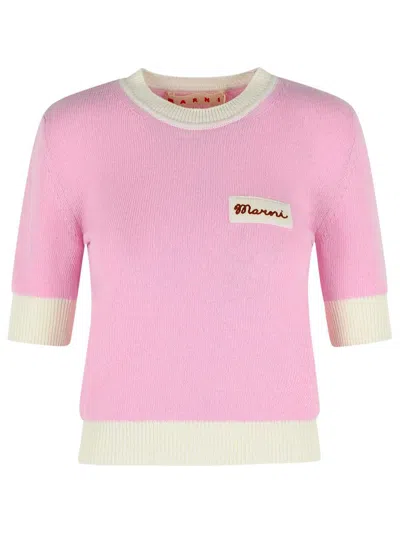 Marni Pink Wool Blend Sweater