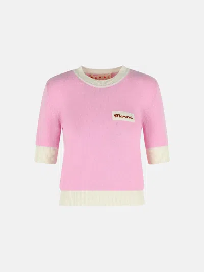 Marni Pink Wool Blend Sweater