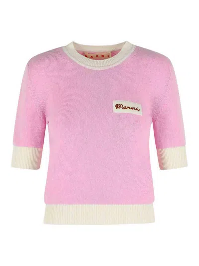Marni Pink Wool Blend Sweater