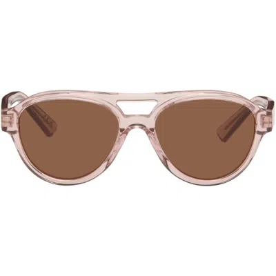 Marni Pink Zeanou Sunglasses In Dusty Pink