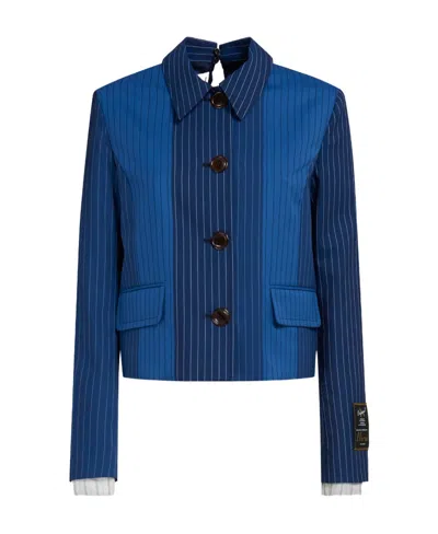 MARNI MARNI PINSTRIPED SHIRT JACKET