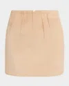Marni Beige Soft Suede Miniskirt