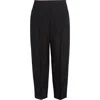 Marni Pintuck Tapered Straight Leg Virgin Wool Pants In Black