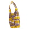 Marni Plaid Check Mohair Blend Boxy Sleeveless Coat In Purple