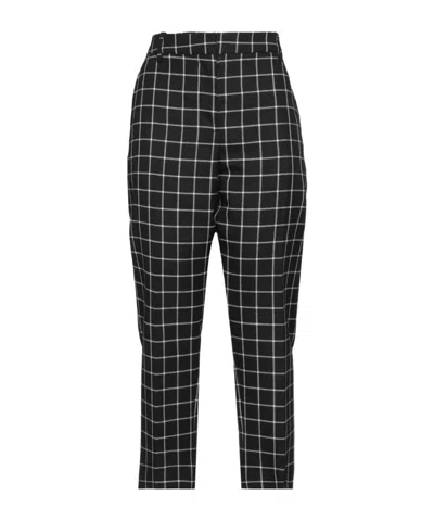 Marni Plaid Cropped Trousers In Black