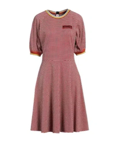 Marni Plaid Knit Dress In Pink