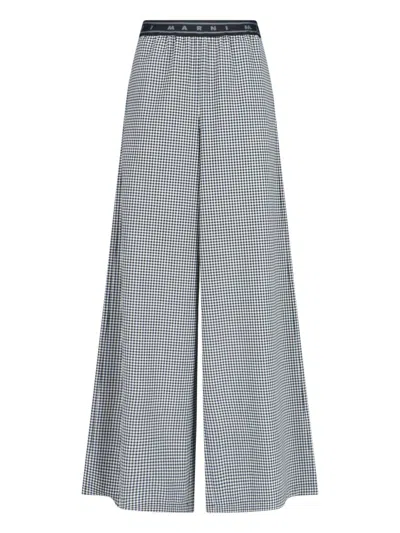 MARNI PLAID PALAZZO PANTS