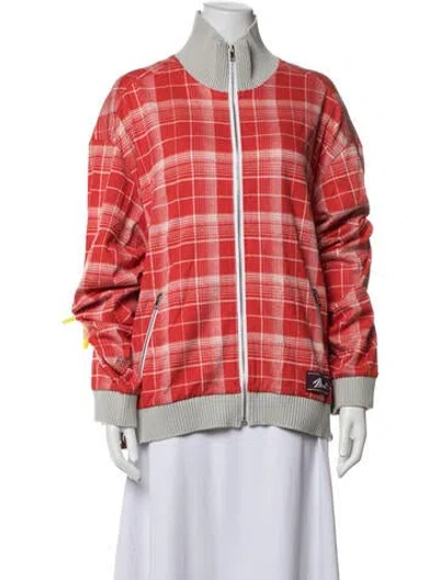 Pre-owned Marni Plaid Print Jacket In Red