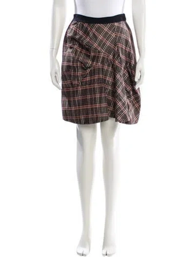 Pre-owned Marni Plaid Print Knee-length Skirt In Multi