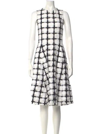 Pre-owned Marni Plaid Print Midi Length Dress In Multi