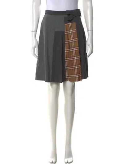 Pre-owned Marni Plaid Print Midi Length Skirt In Multi