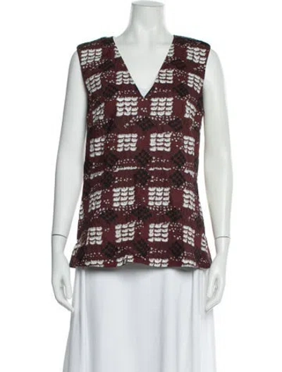 Pre-owned Marni Plaid Print Vest W/ Tags In White