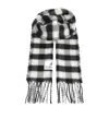 Marni Double-face Wool Scarf Scarves And Foulards Grey In Black