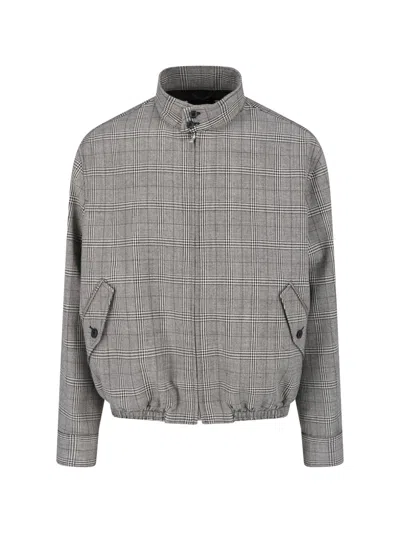 MARNI MARNI PLAID WOOL BOMBER JACKET