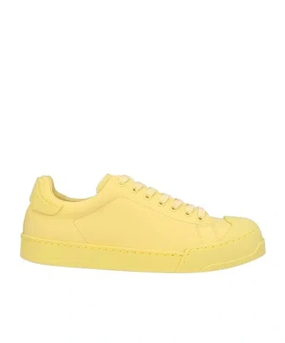 Marni Plain Colour Trainers In Yellow
