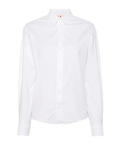 Marni Plain Cotton Shirt In White