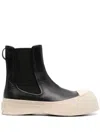 Marni Chelsea Boot Pablo In Black Leather In Black