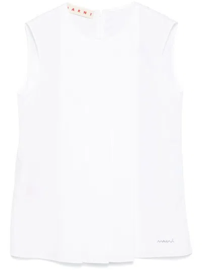 MARNI PLEAT-DETAIL BLOUSE