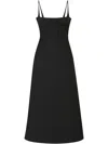 Marni Pleat-detailing Midi Dress In Black