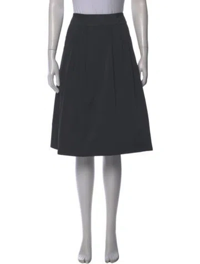 Pre-owned Marni Pleated Accents Knee-length Skirt In Green