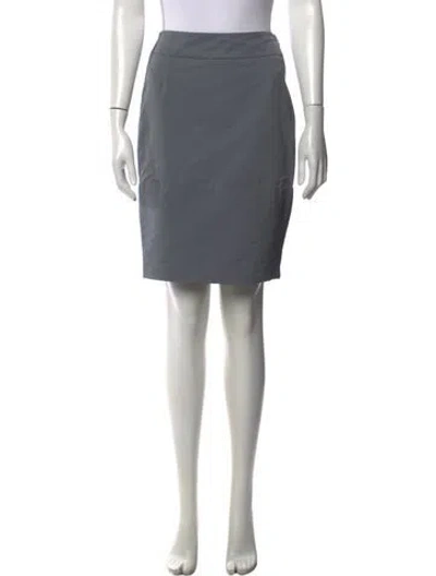 Pre-owned Marni Pleated Accents Knee-length Skirt In Grey