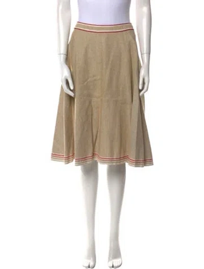 Pre-owned Marni Pleated Accents Knee-length Skirt In Neutral