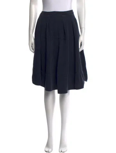 Pre-owned Marni Pleated Accents Midi Length Skirt In Multi