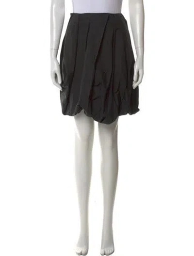 Pre-owned Marni Pleated Accents Mini Skirt In Black